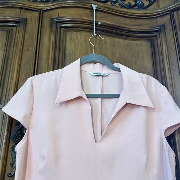 Amanda Uprichard NEW Walker Dress in Dusty Rose Light Pink Preppy Mini Dress - Picture 11 of 13